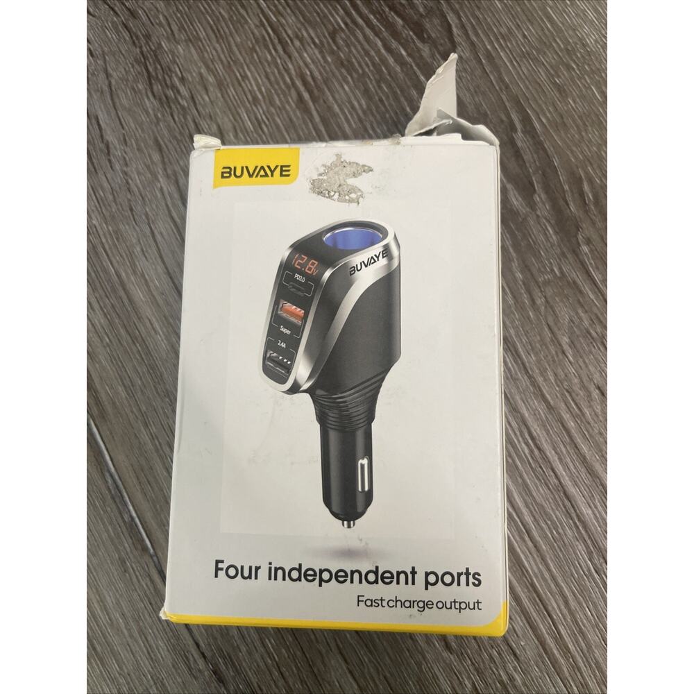 Car Cigarette Lighter Socket 3 USB Type-C PD Charger Splitter 12V Power Adapter